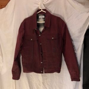 GuSTIN OXBLOOD FLANNEL-LINED TRUCKER